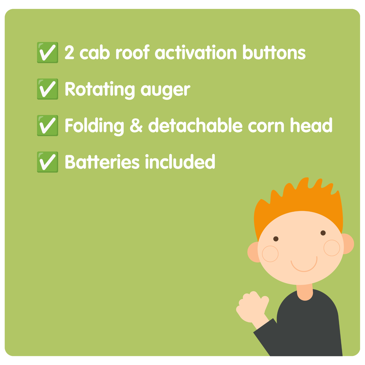 John Deere Kids Light & Sounds Combine