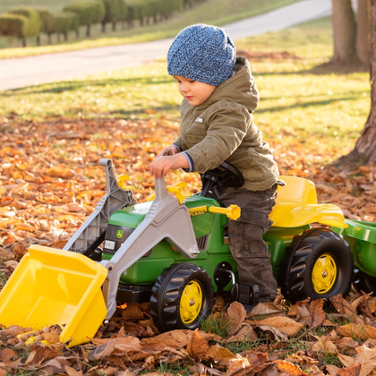 John Deere Rolly Kid Tractor & Trailer with Frontloader