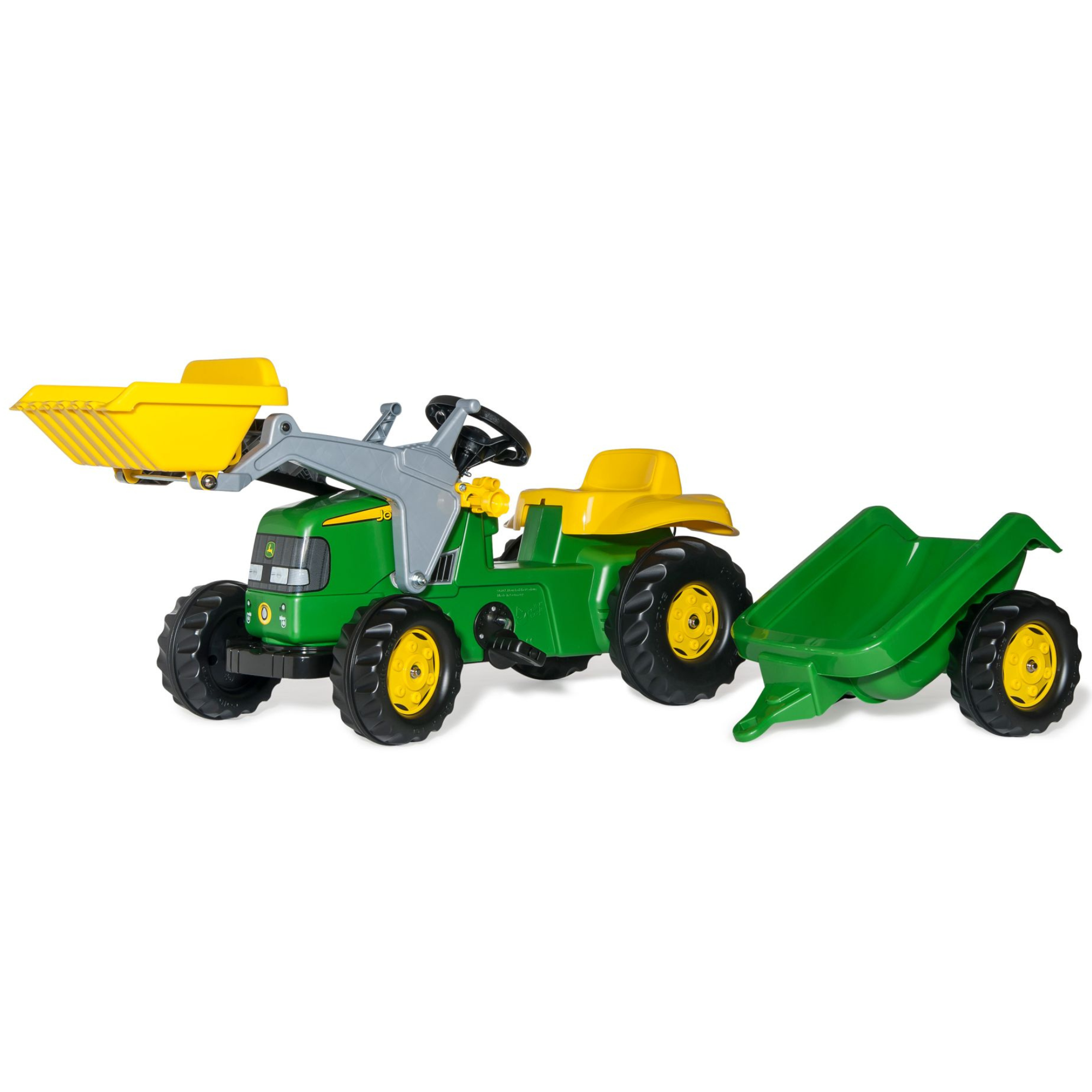 John Deere Rolly Kid Tractor & Trailer with Frontloader