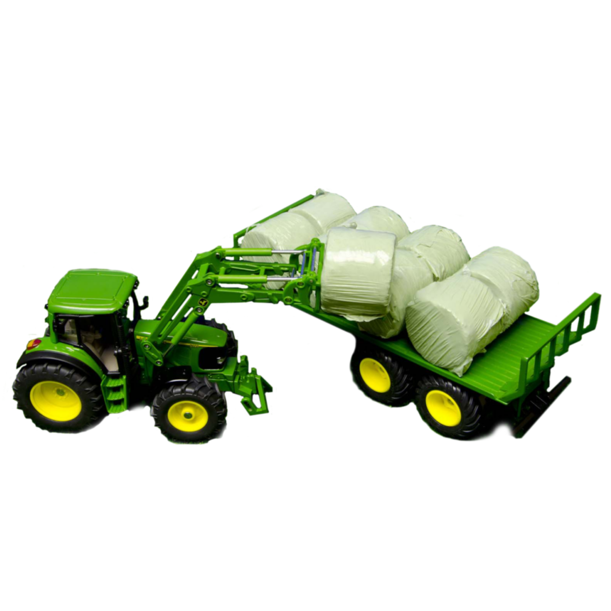 4 Round Wrapped Toy Silage Bales