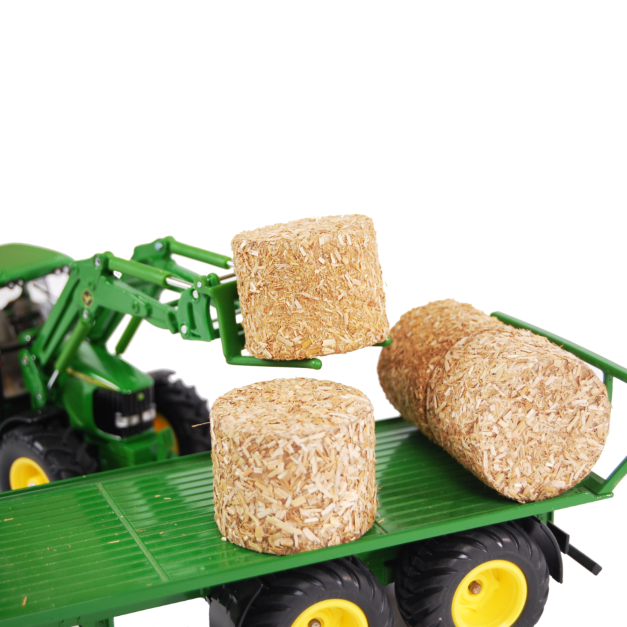 Set of 4 Round Toy Straw Bales