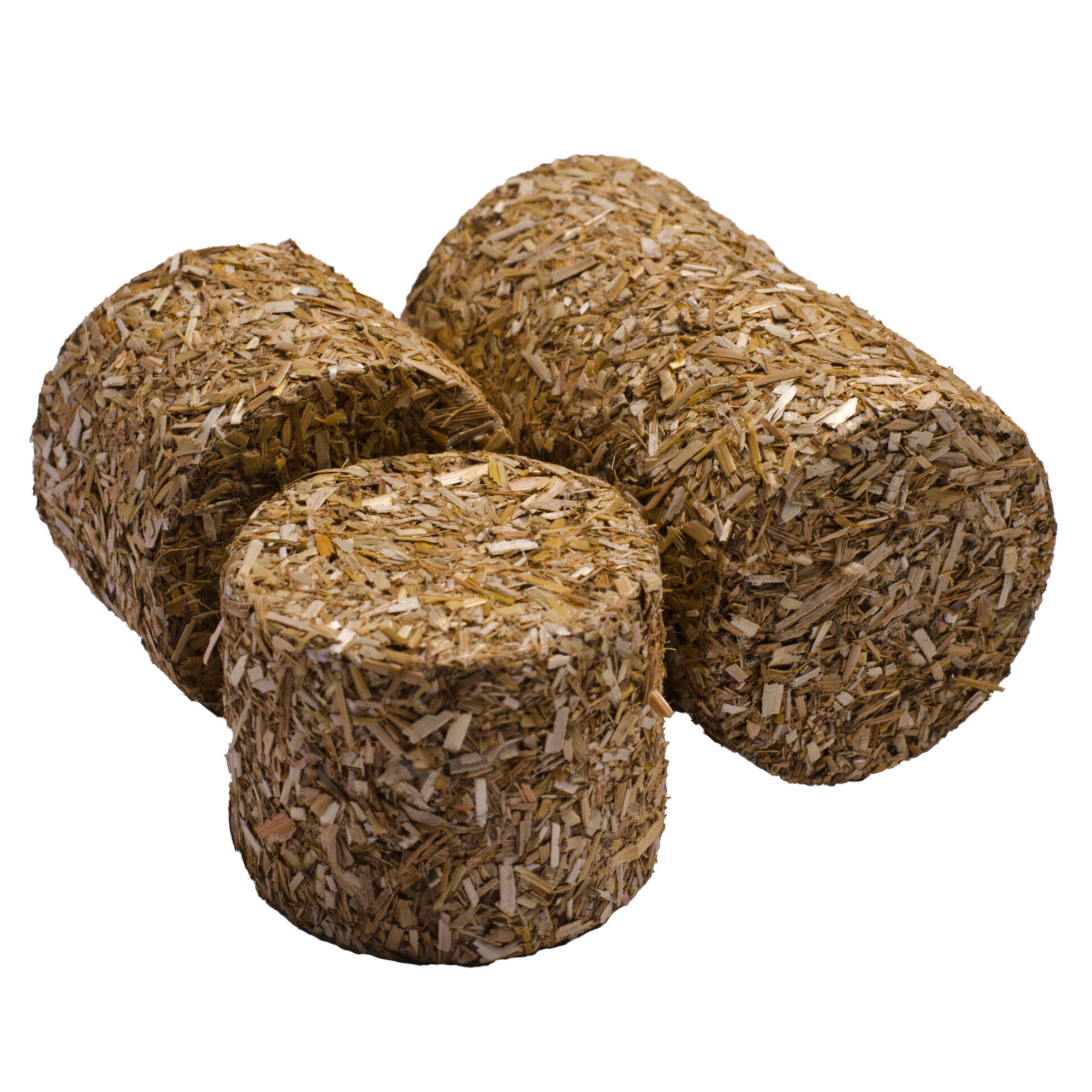 Set of 4 Round Toy Straw Bales