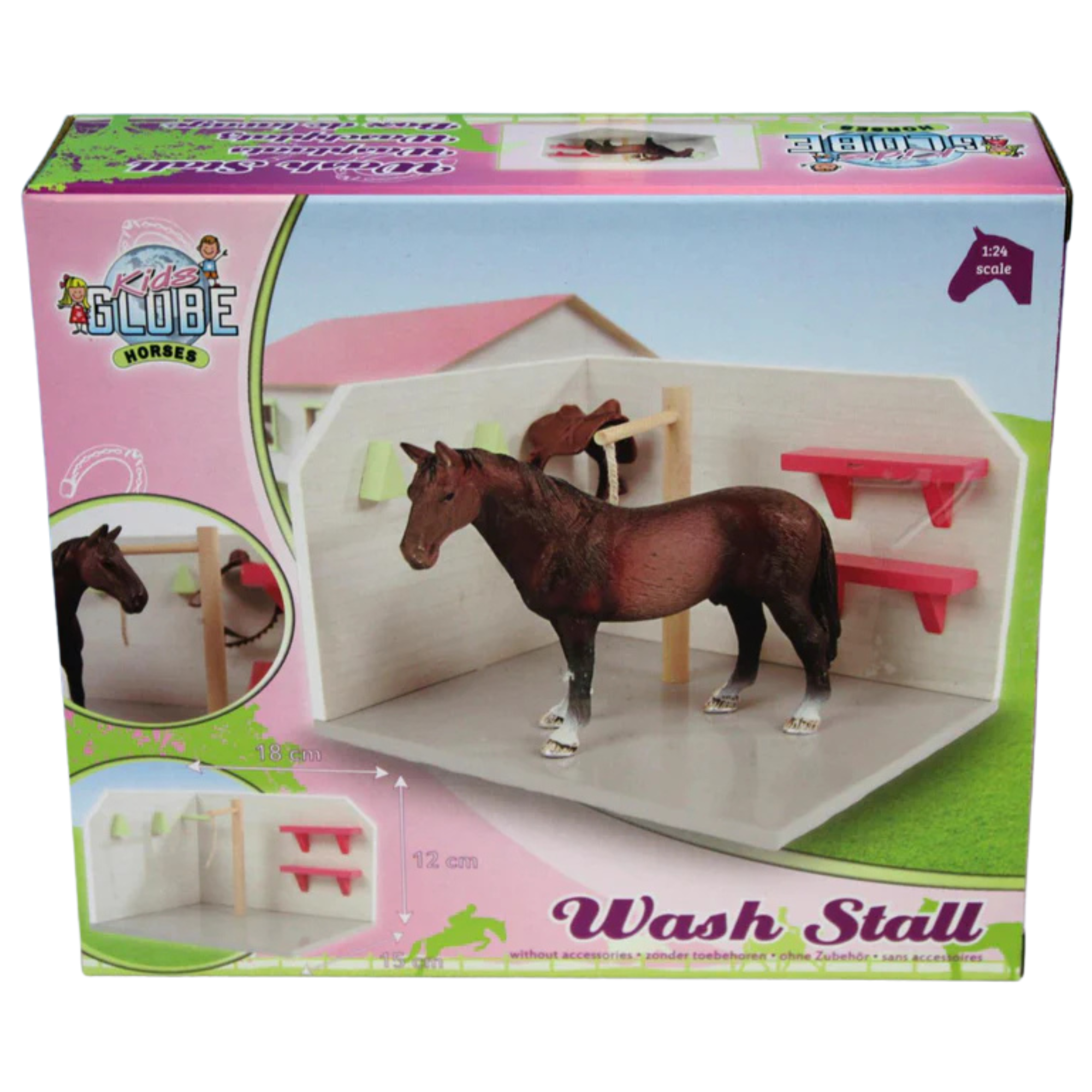 Pink Wooden Horse Wash Stall