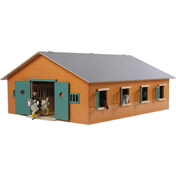 Kids Globe Large Wooden Toy Horse Stable 0595