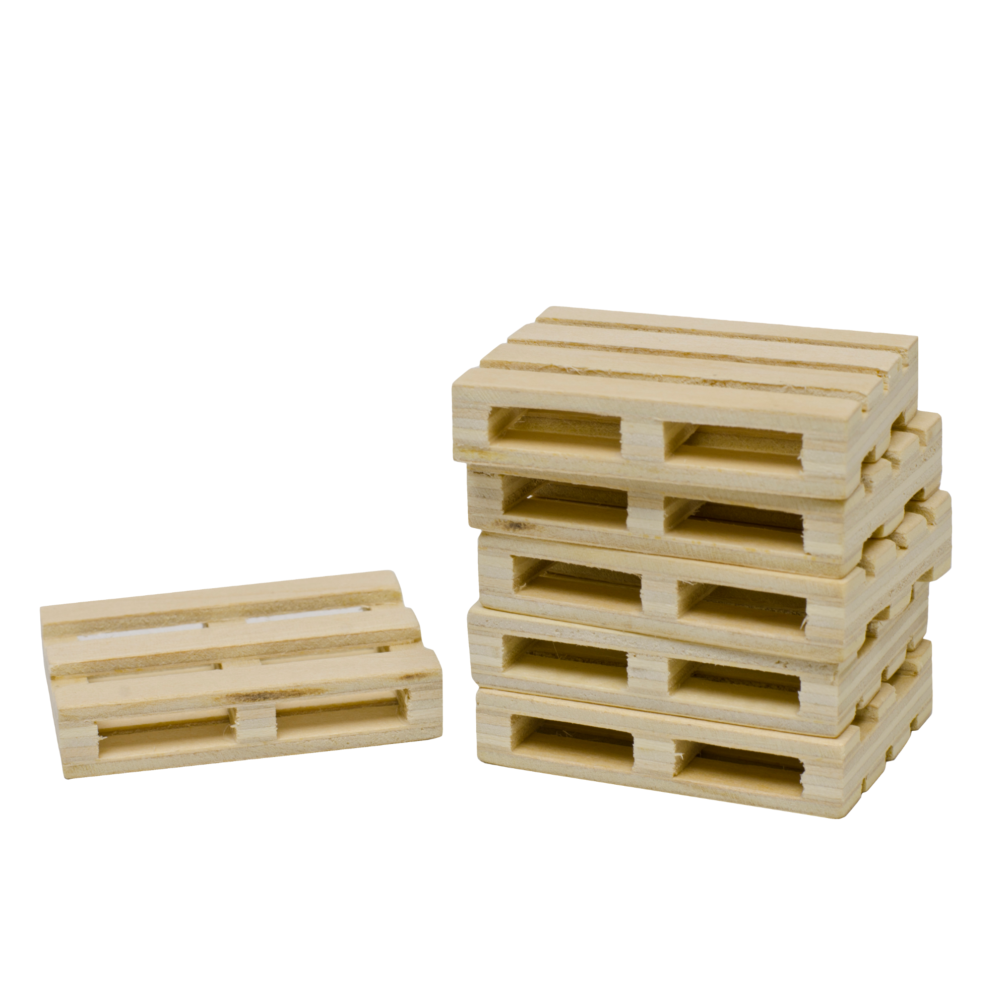 Set of 8 Toy Wooden Pallets