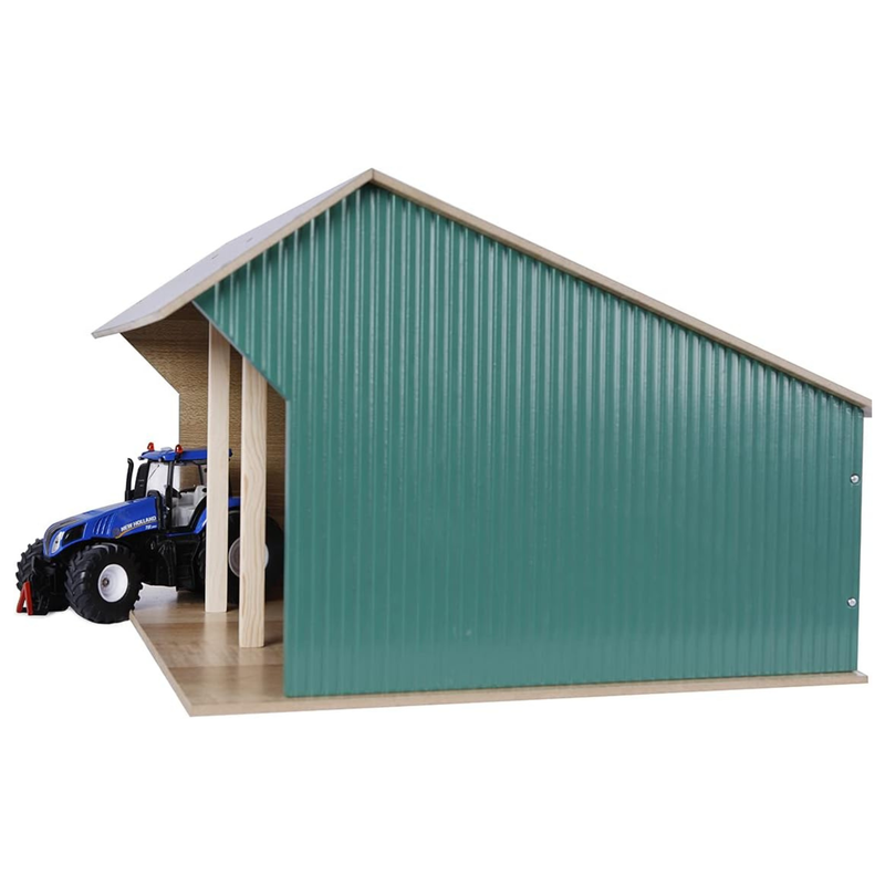 Toy Wooden Farm Shed for 3 Tractors