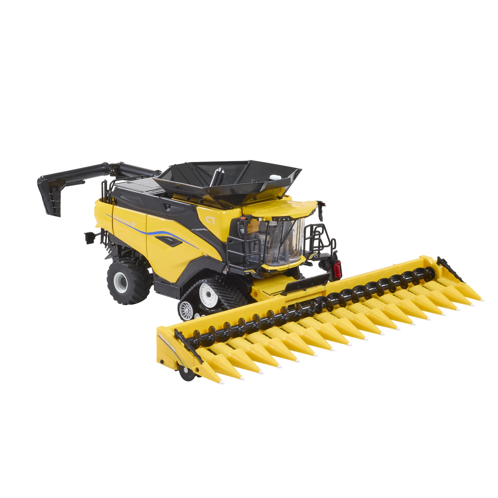 Britains Farm Toy New Holland CR11 Combine with Draper & Corn Heads