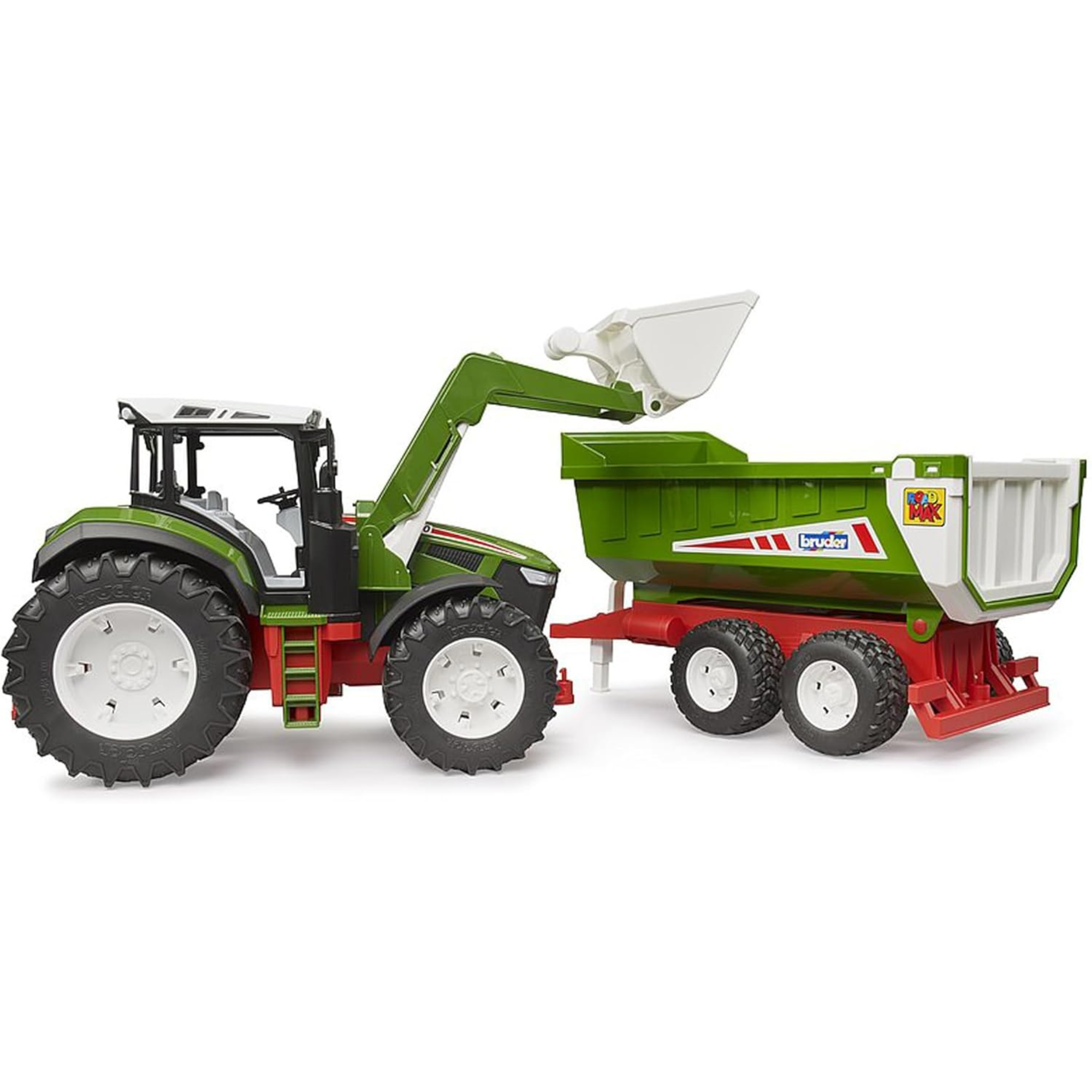 Roadmax Tractor with Frontloader & Tipping Trailer