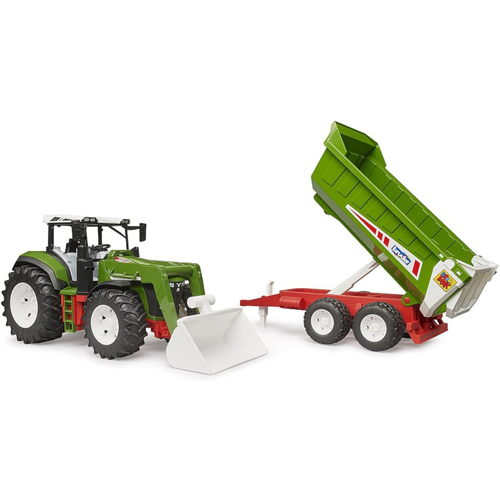 Roadmax Tractor with Frontloader & Tipping Trailer