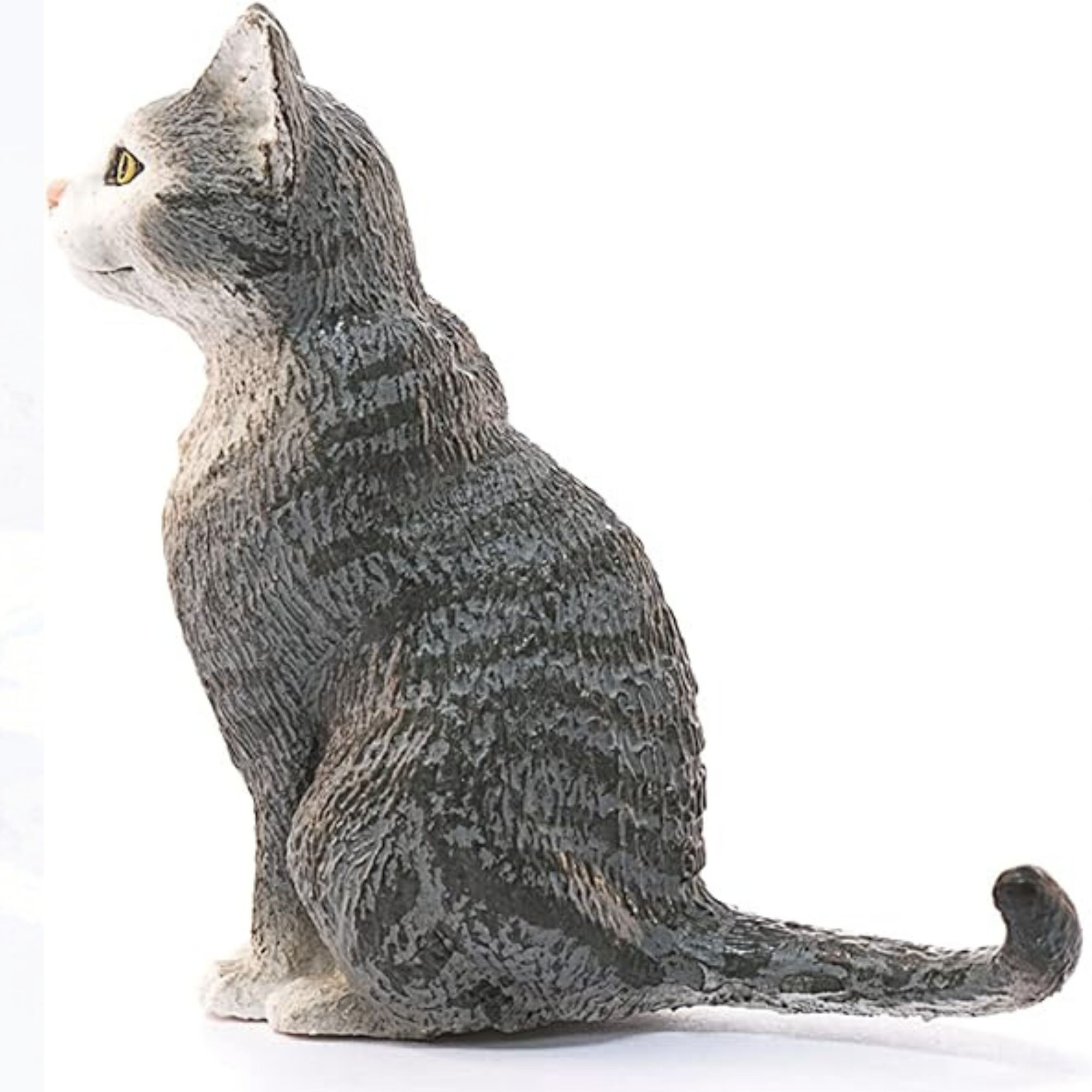 Schleich Grey and White Cat, Sitting