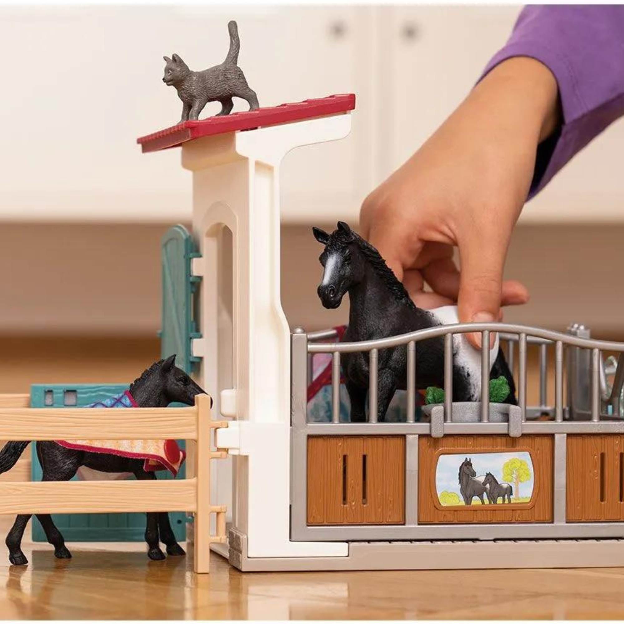 Schleich Horse Club Horse Box with Mare & Foal