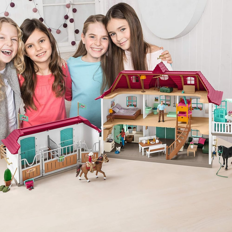 Large Horse Stable with House and Stable by Schleich 42416