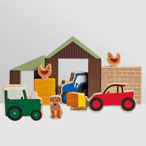 Tractor Ted Wooden Farm Play Blocks