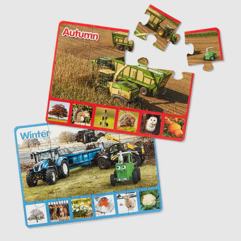 Tractor Ted 4 Puzzles in a Box AUTUMN WINTER