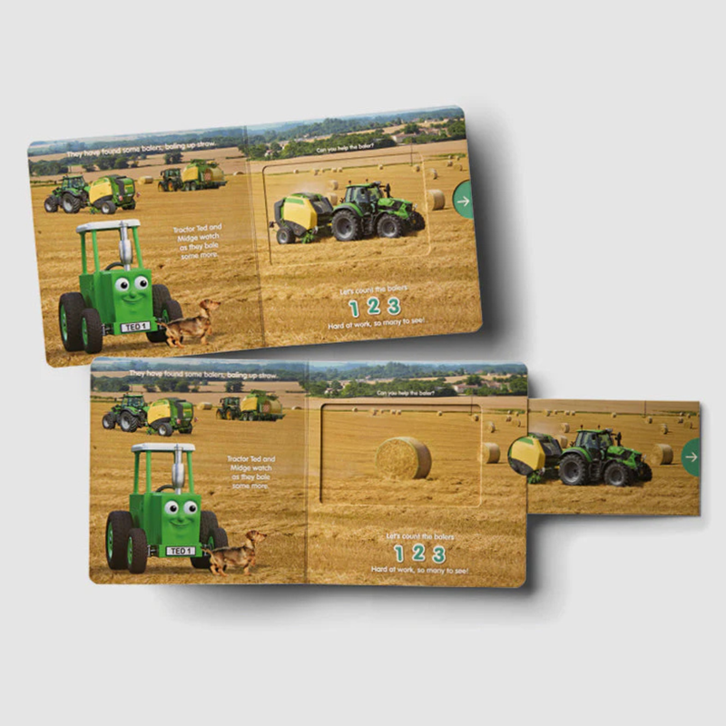 Tractor Ted Down on the Farm Push-Pull-Slide Book