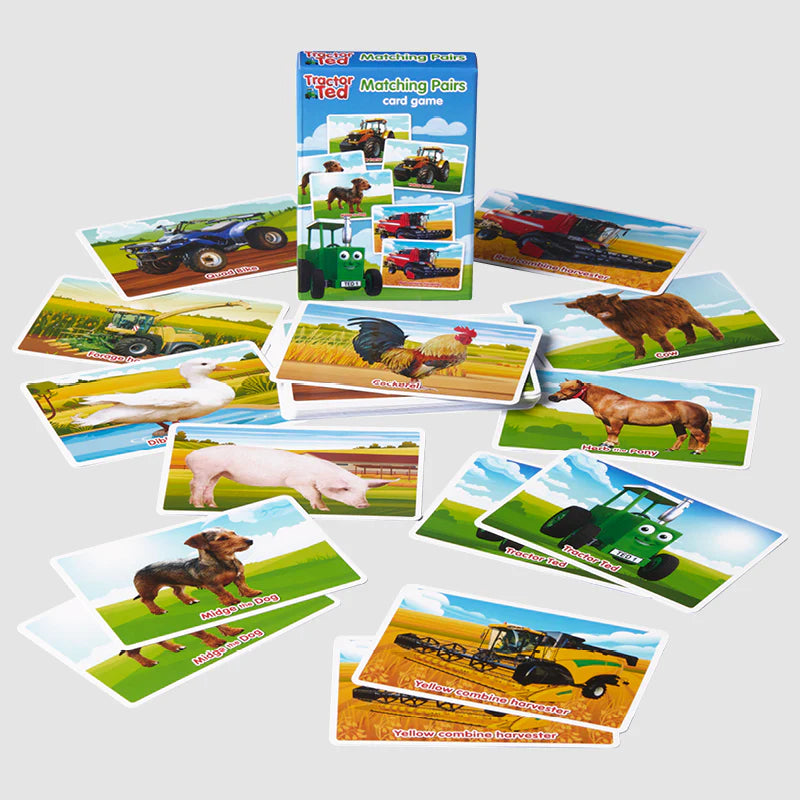Tractor Ted Matching Pairs Card Game