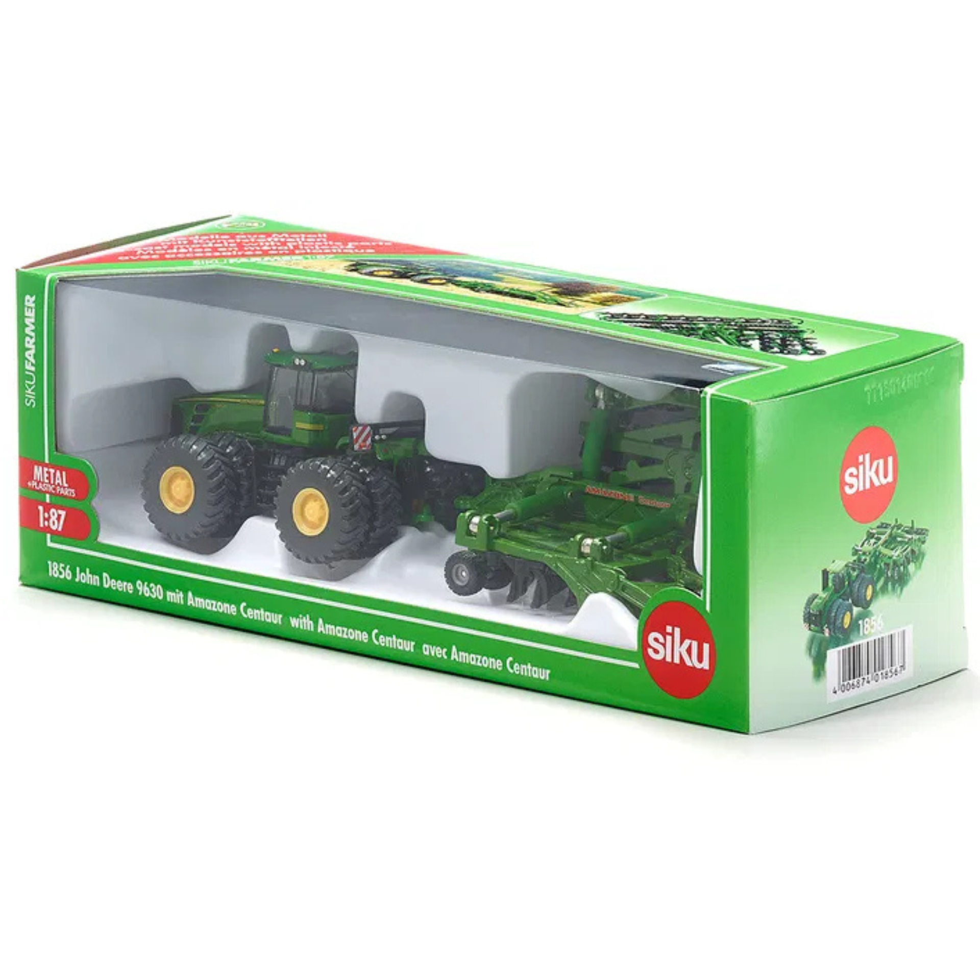 ジョンディア JOHN DEERE 8300 トラクター ミニカー 稀少 Siku Mini John Deere Tractor & Cultivator 1856