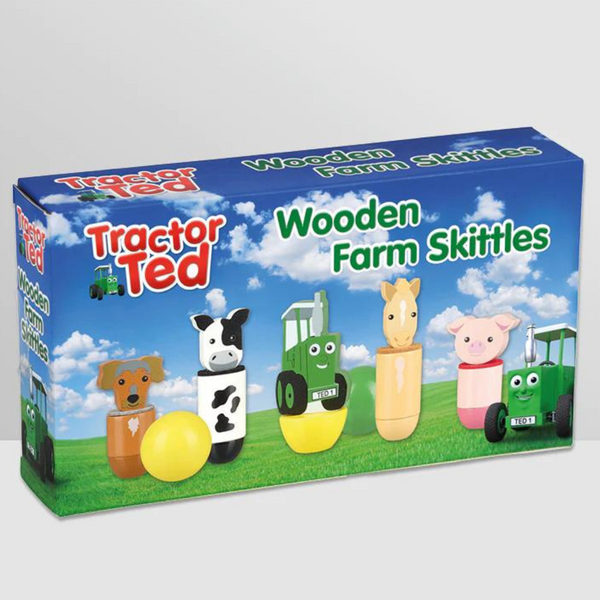 Tractor Ted Wooden Farm Skittles