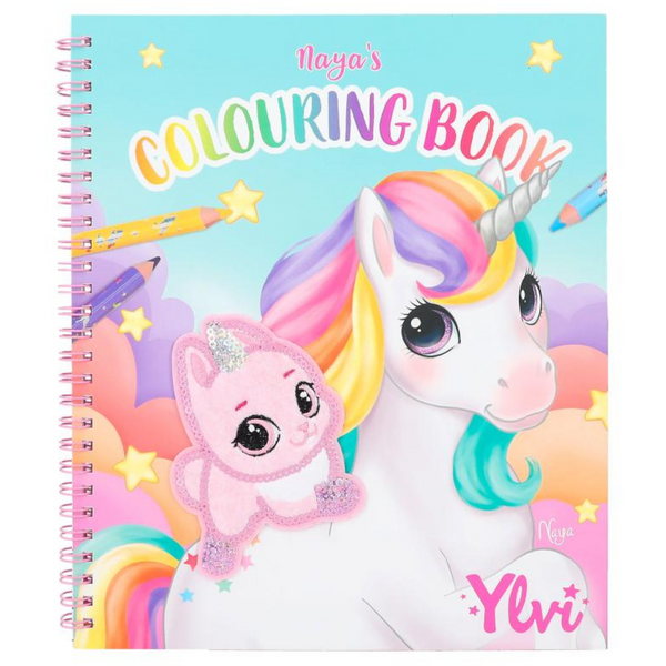 Ylvi Colouring Book With Unicorn And Sequins