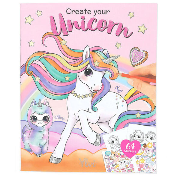 Ylvi Create Your Unicorn Colouring Book