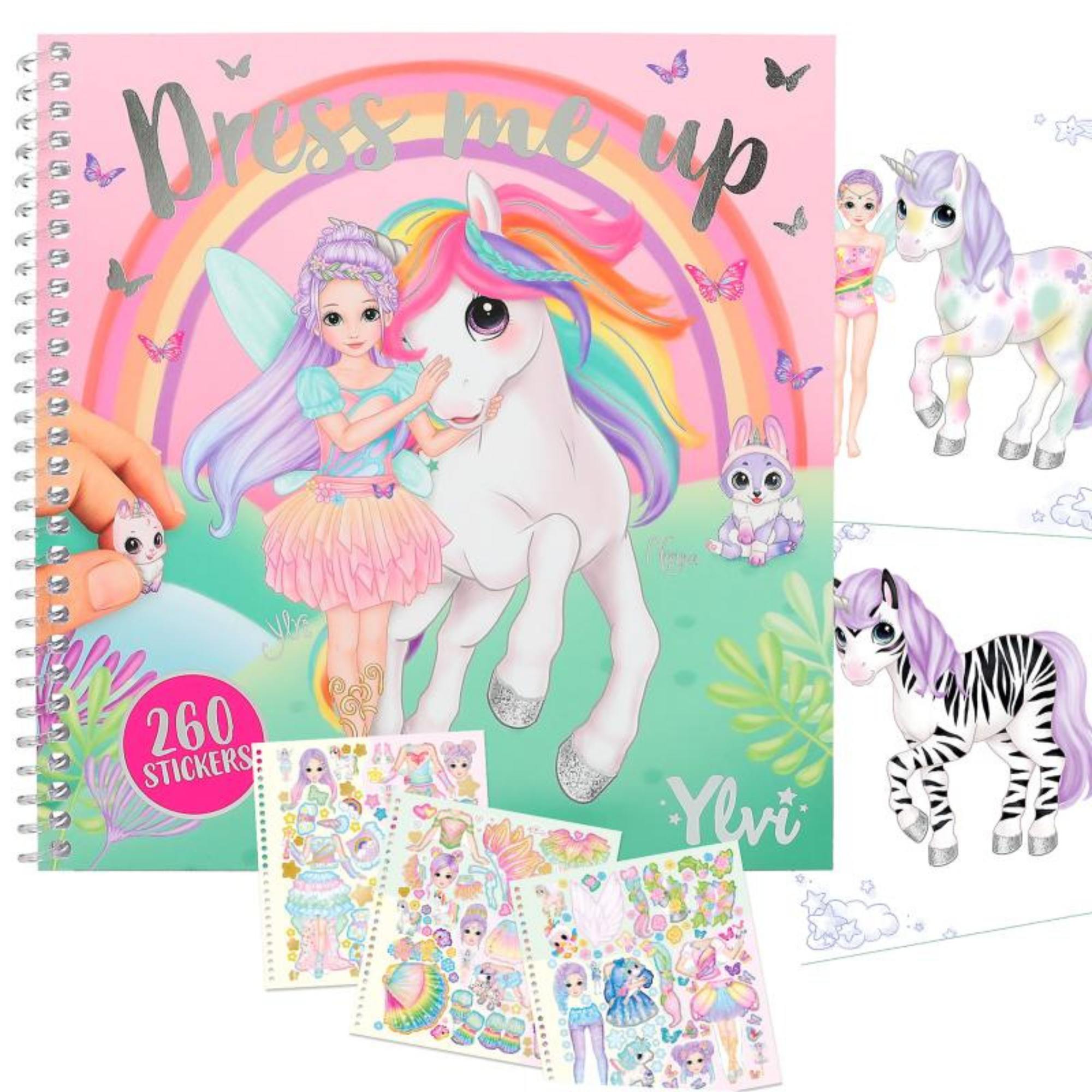 Ylvi Unicorn Dress Me Up Stickerbook