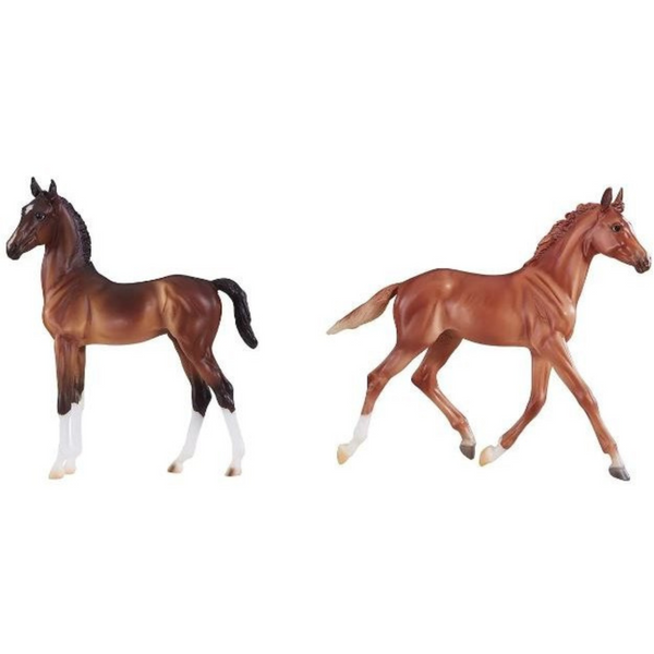 Breyer Best of British Thoroughbred and Hackney Foal Set