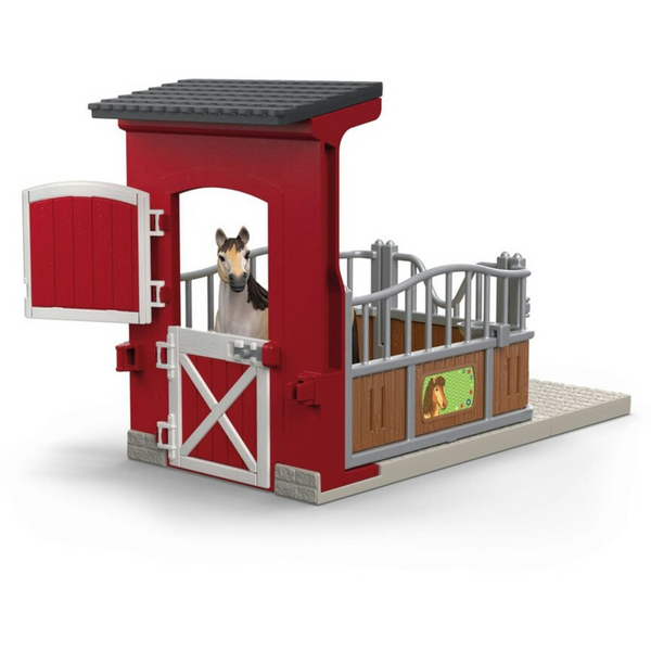 Schleich Pony Box with Mustang Mare Toy Playset