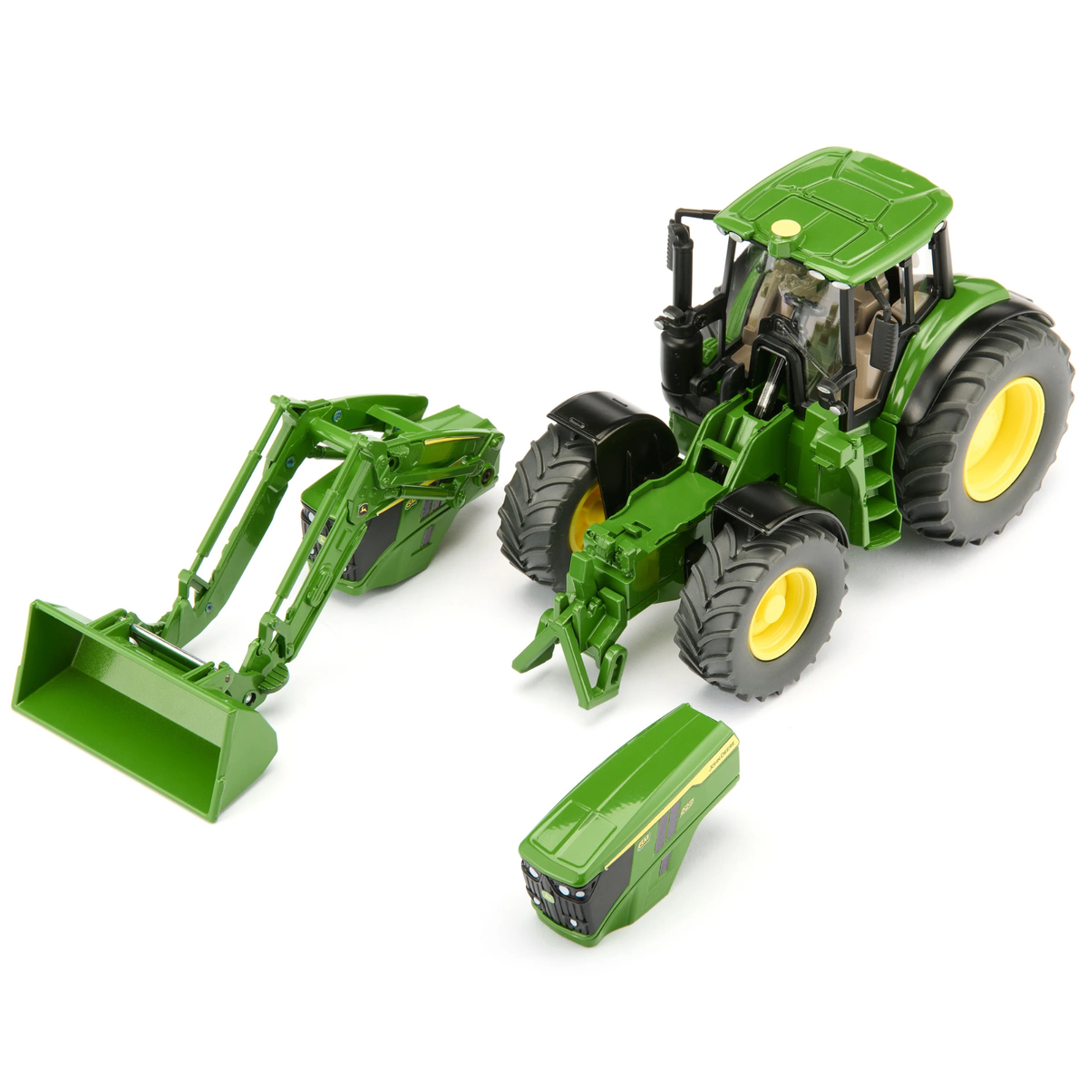 John Deere 6M 220 with Front Loader tractor toy
