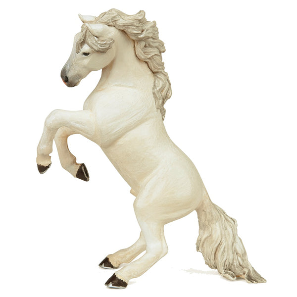 Papo 51521 White Reared Up Horse Model