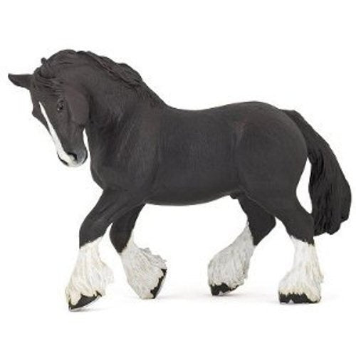 Papo 51517 Black Shire Horse Model