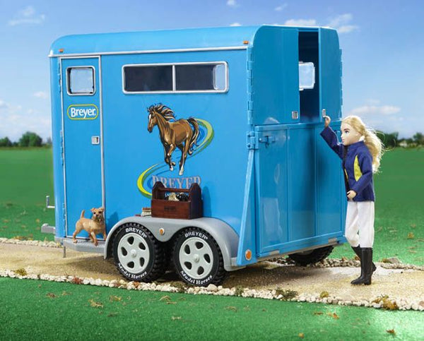 Breyer Traditional 2617 Blue Two Horse Trailer