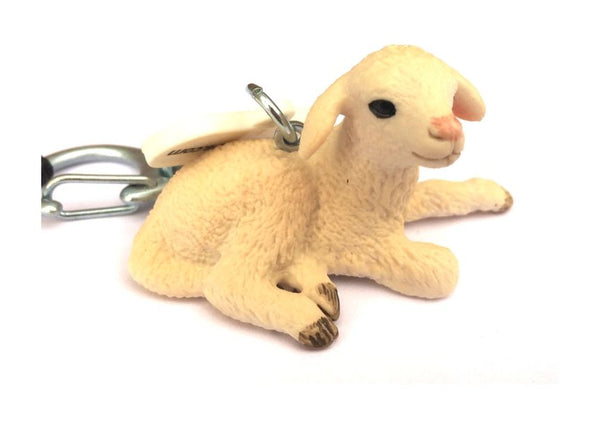 Schleich Laying Lamb Keyring