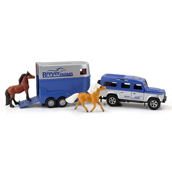 Breyer 59216 Land Rover & Horse Trailer Set