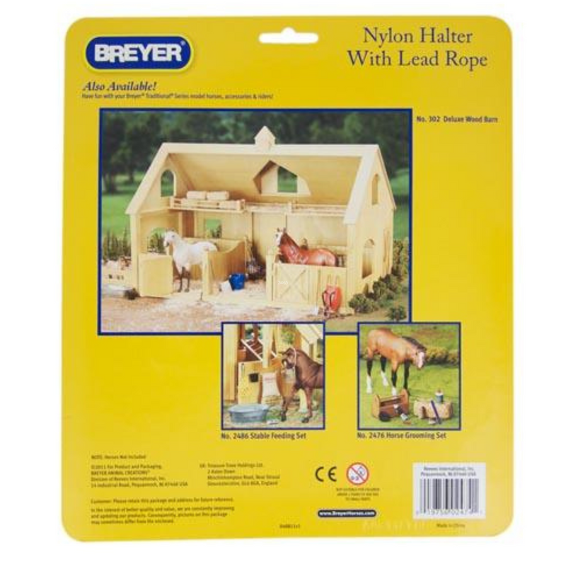 Breyer Traditional 2474 Set of 3 Assorted Hot Coloured Nylon Halters