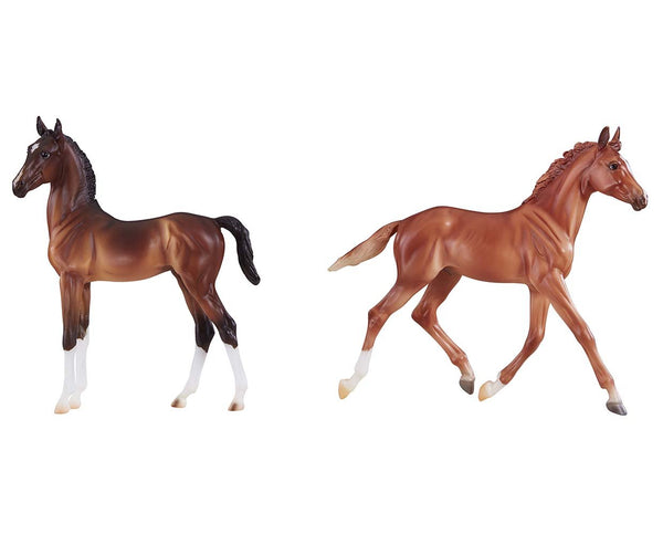 Breyer Traditional Thoroughbred & Hackney Horse Foals 9198