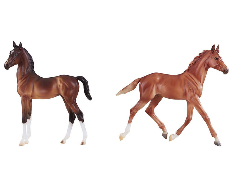 Breyer Traditional Thoroughbred & Hackney Horse Foals 9198