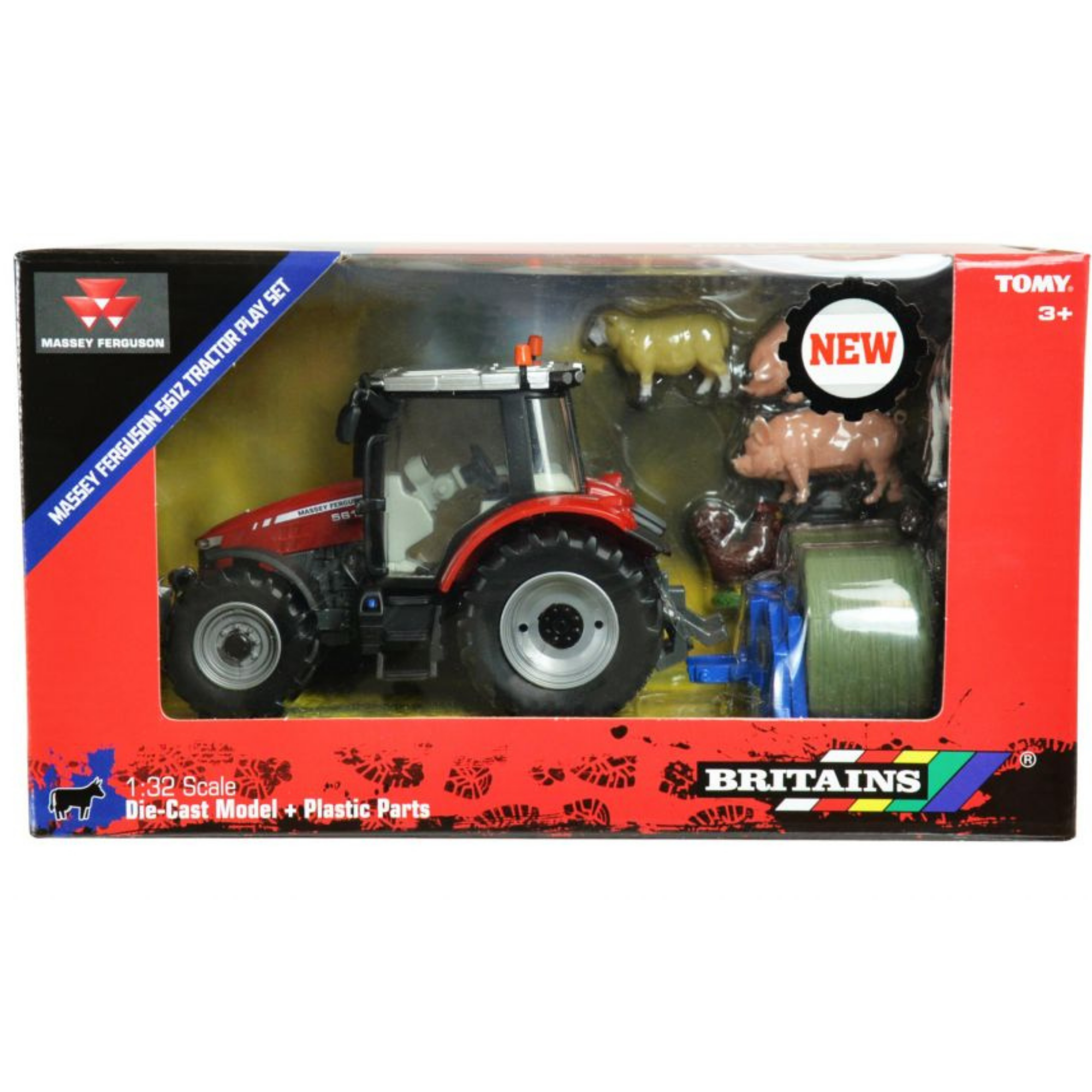 Massey Ferguson Tractor Playset