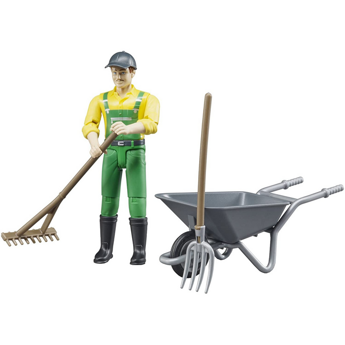 Bruder Farmer Figure and Accessories Set 62610