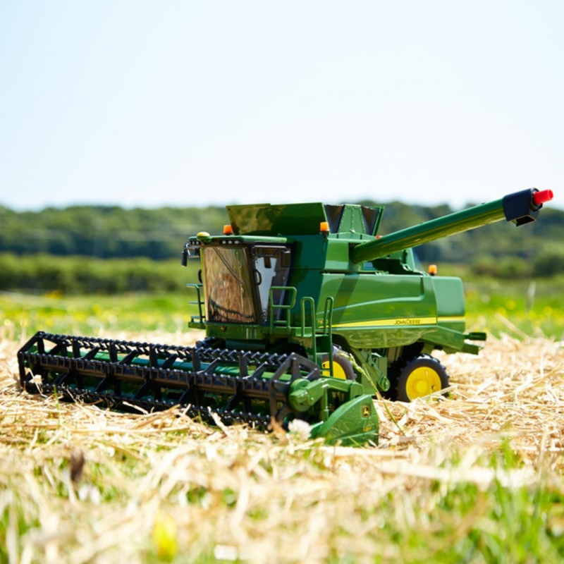 John deere top ride on combine