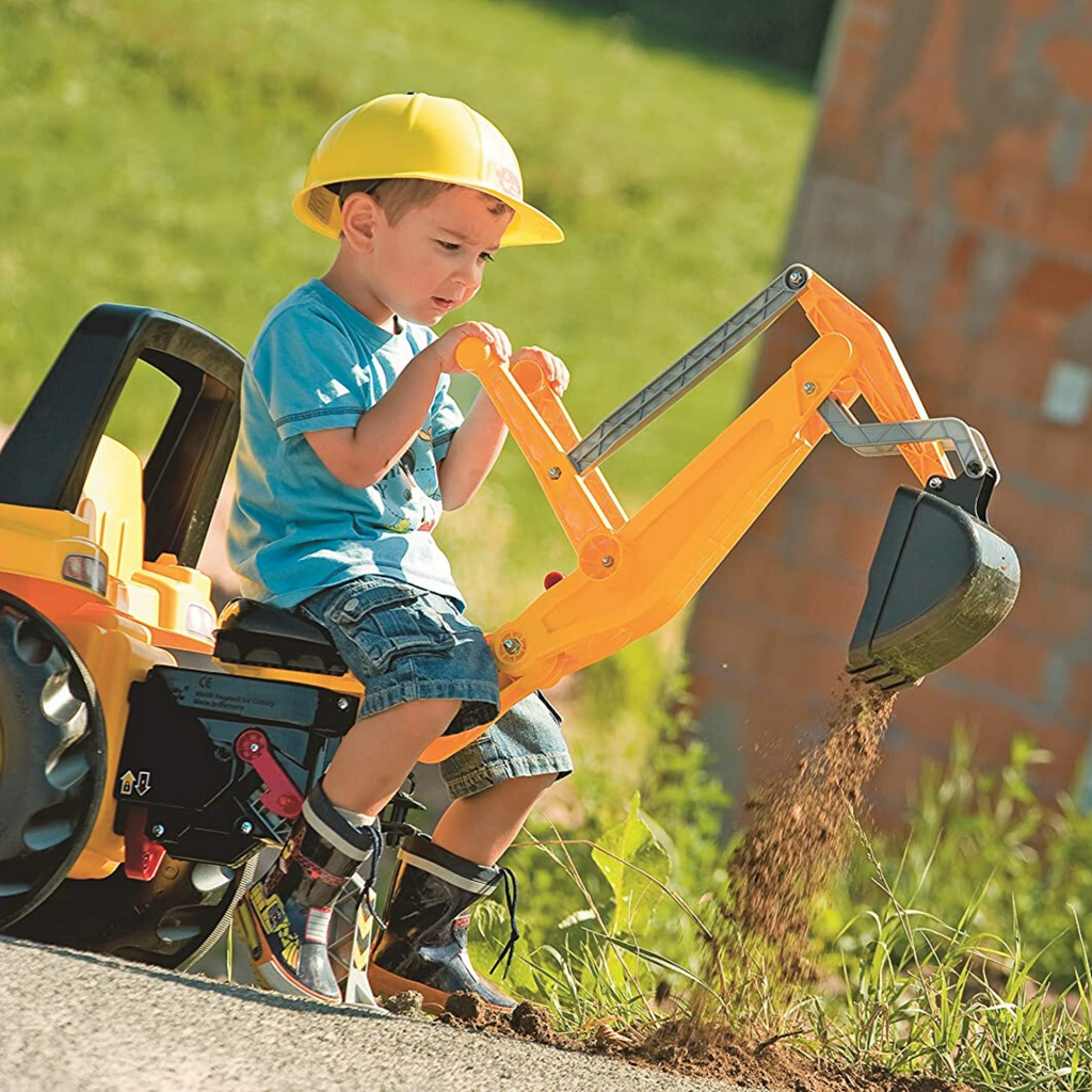 CAT Kids Tractor With Frontloader Rear Excavator Rolly 813001