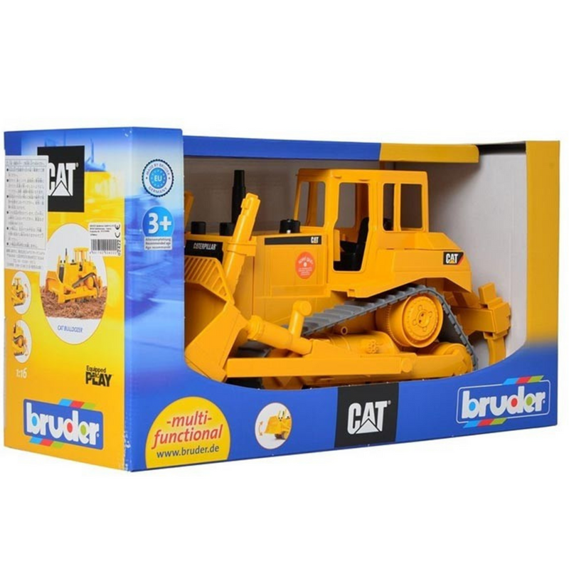 Cat bulldozer top riding toy