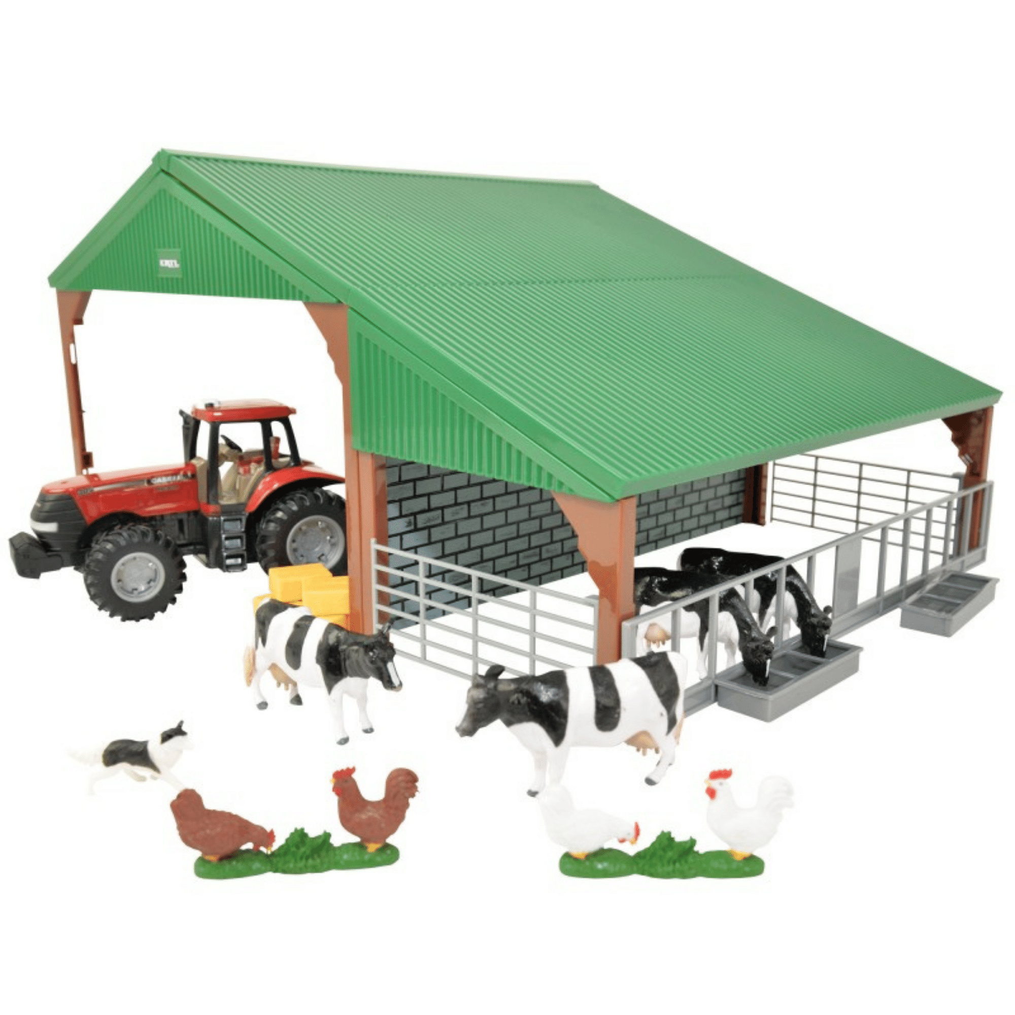Britains Farm Building Set with Case Tractor