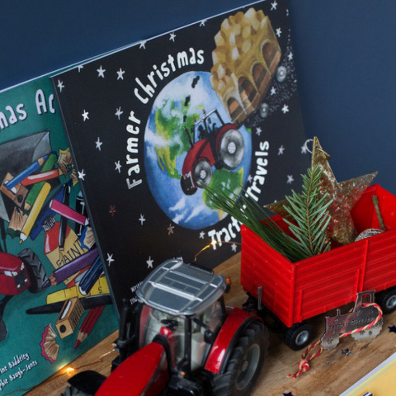 Farmer Christmas Tractor Travels Book