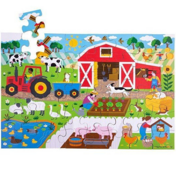 Farmyard Wooden Floor Puzzle, 48 pieces 