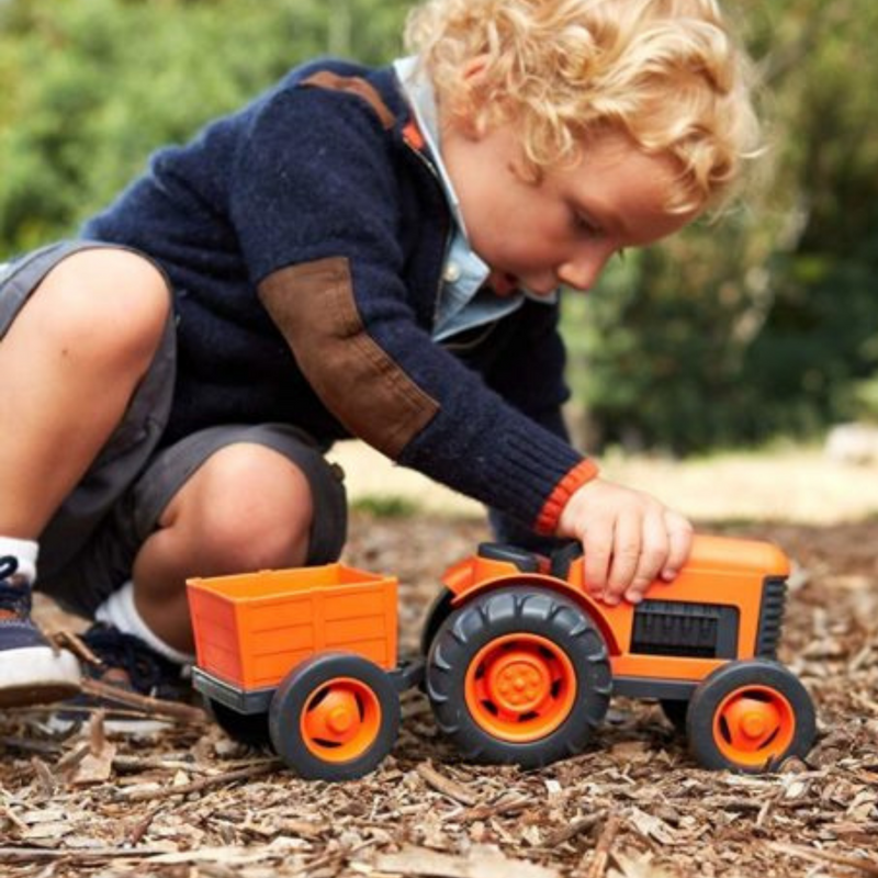 Green Toys Recycled Orange Tractor