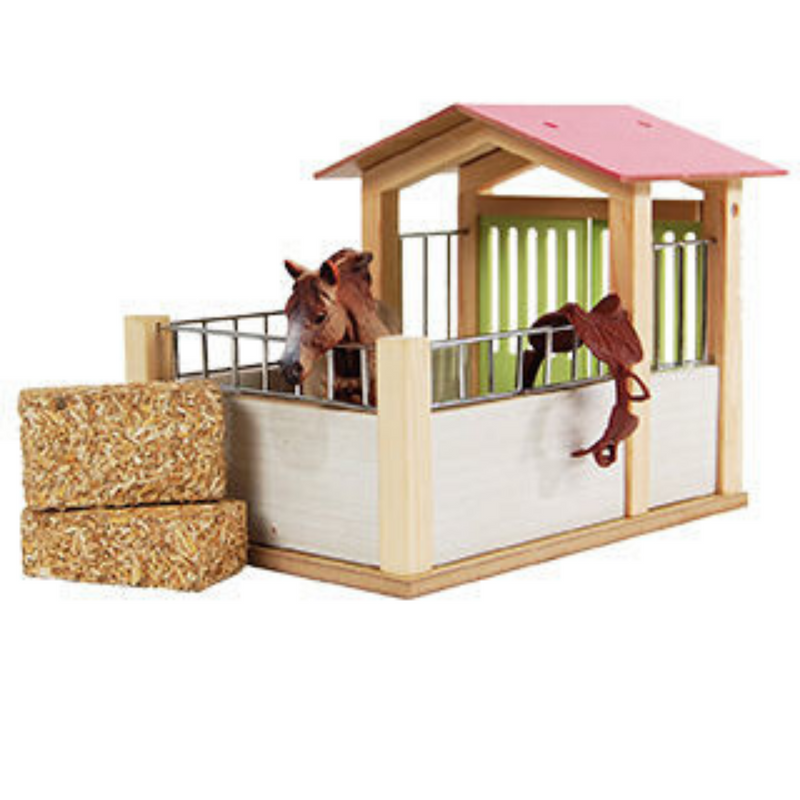 Kids Globe Pink Horse Stable Box