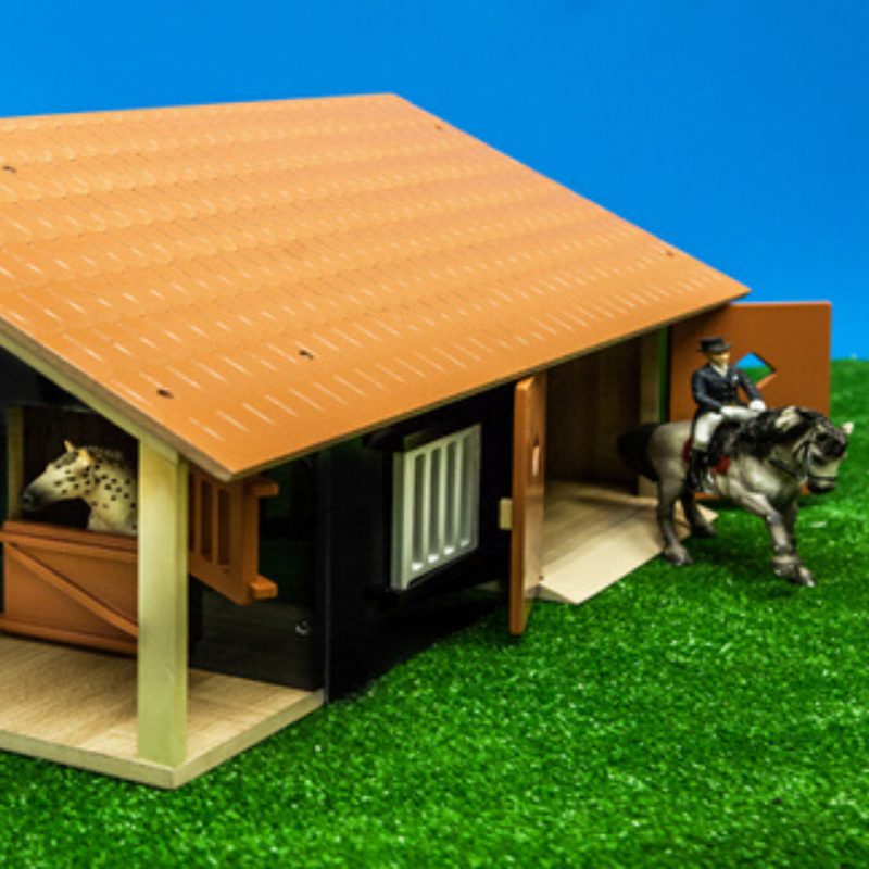 Kids Globe Horse Stable with Boxes & Workshop