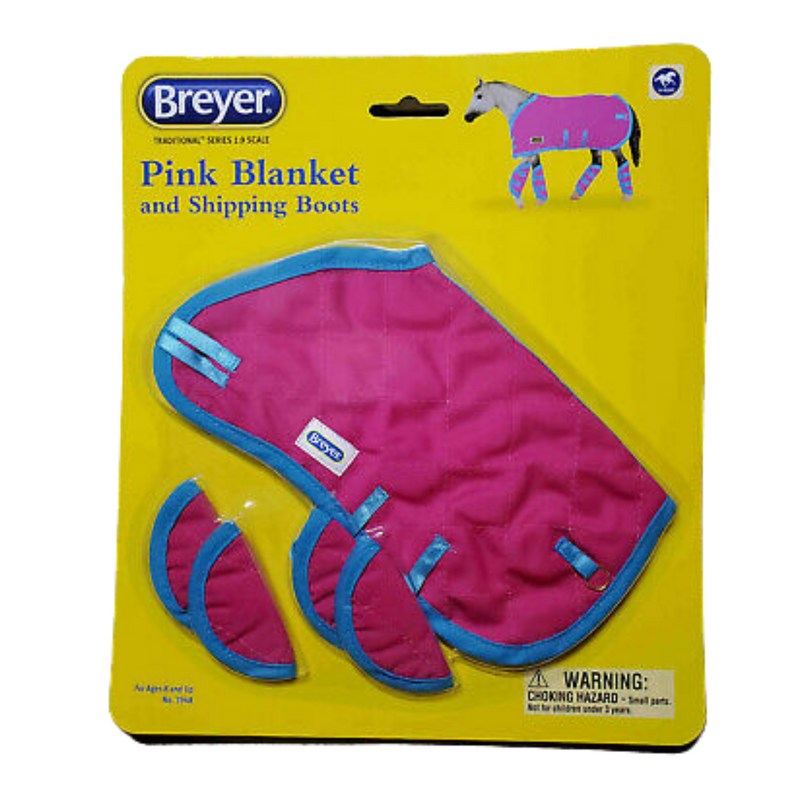 Breyer Traditional Pink Blanket and Shipping Boots