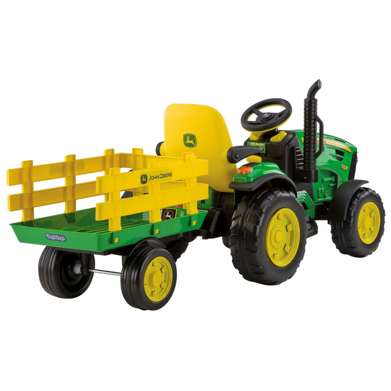 John deere 12v ride on deals tractor