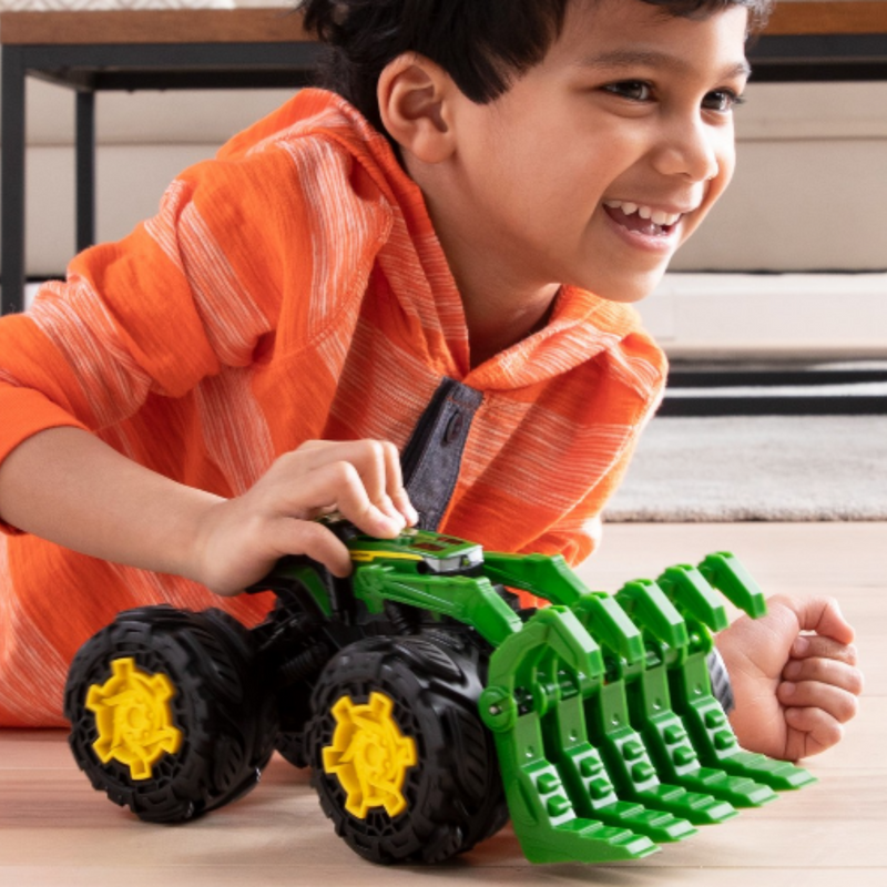 Tomy Toys John Deere Monster Treads Rev Up Tractor 47327